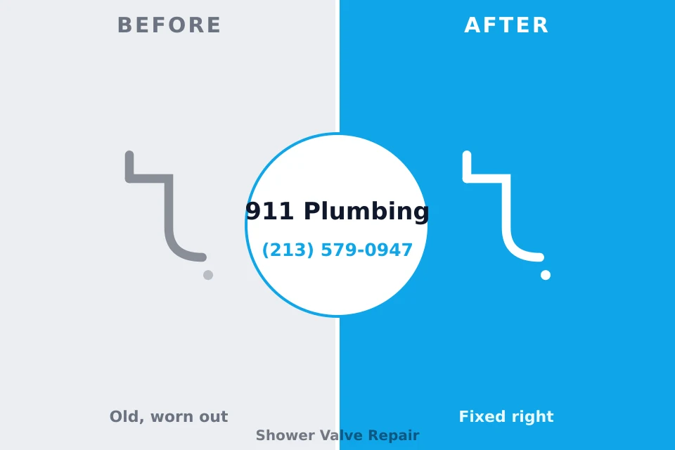 Before and after: plumbing repair Pilot Rock, OR